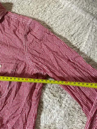 Tommy Hilfiger Camisa Cuadros Roja Talla M