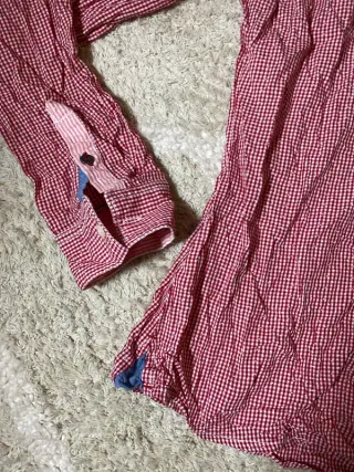 Tommy Hilfiger Camisa Cuadros Roja Talla M