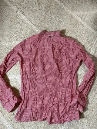 Tommy Hilfiger Camisa Cuadros Roja Talla M