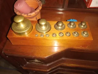 Juego de pesas de balanza