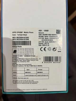 Oppo A72 128GB Negro