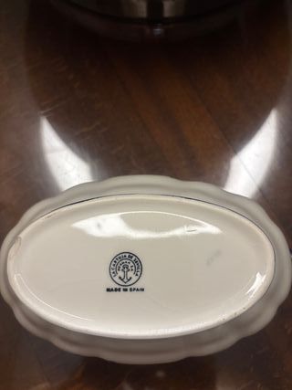 Salsera La Cartuja de Sevilla Azul y Blanca