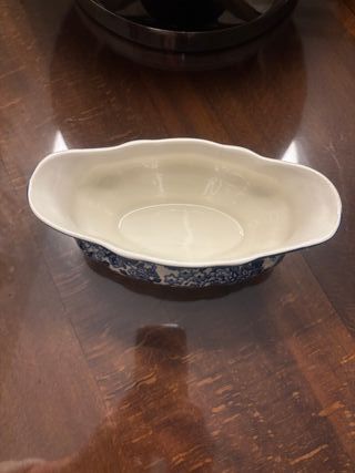 Salsera La Cartuja de Sevilla Azul y Blanca