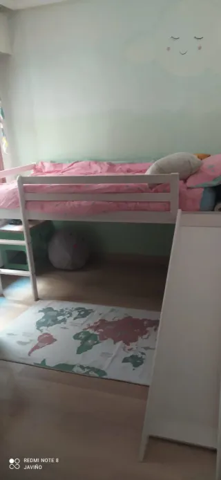 Cama infantil blanca