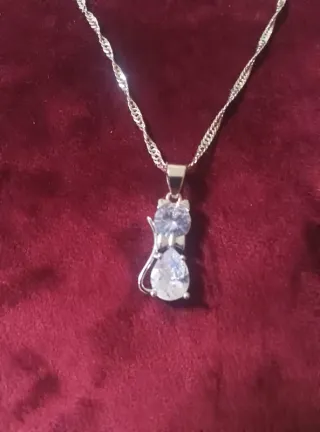 Conjunto Collar y Pendientes Plata CZ