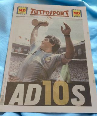 TuttoSport 26/11/2020 Morte Maradona