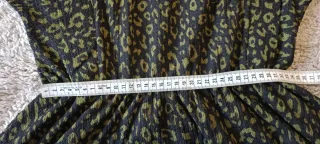 ZARA Vestito Mini Animalier Verde Nero Taglia S