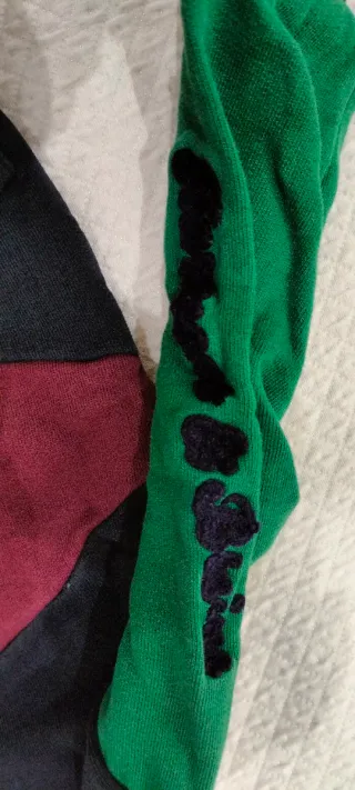 Felpa neonato multicolore con cappuccio