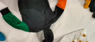 Felpa neonato multicolore con cappuccio