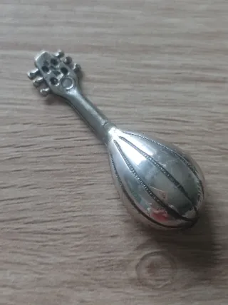 Miniatura mandolina argento 800 vintage