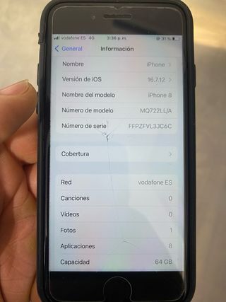 iPhone 8 64GB Negro negociable
