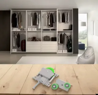 Ruedas para puerta corredera (2 unidades)