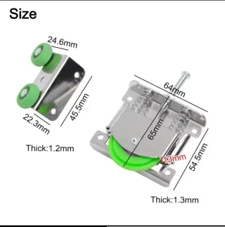 Ruedas para puerta corredera (2 unidades)