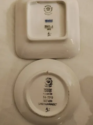 5 Piatti in Porcellana Royal Copenhagen