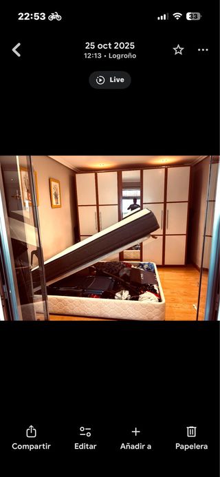 Canapé y colchón viscoelástico