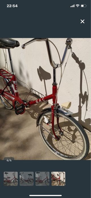 Bicicleta GAC plegable año 1969