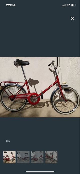 Bicicleta GAC plegable año 1969