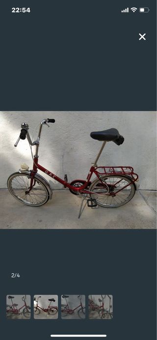 Bicicleta GAC plegable año 1969