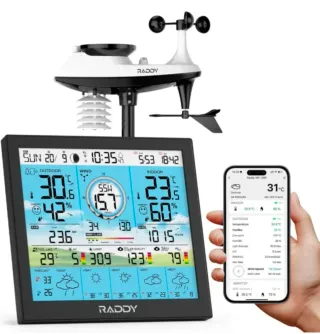 Estación Meteorológica Raddy WF-120P Wi-Fi