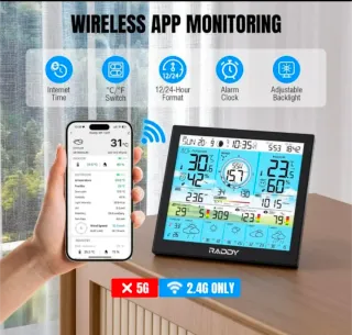 Estación Meteorológica Raddy WF-120P Wi-Fi