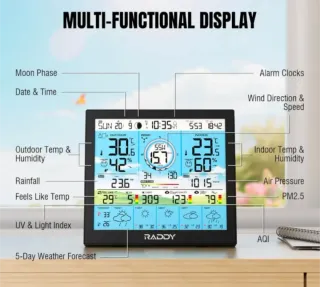 Estación Meteorológica Raddy WF-120P Wi-Fi