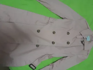 Gabardina Stradivarius Rosa Talla M