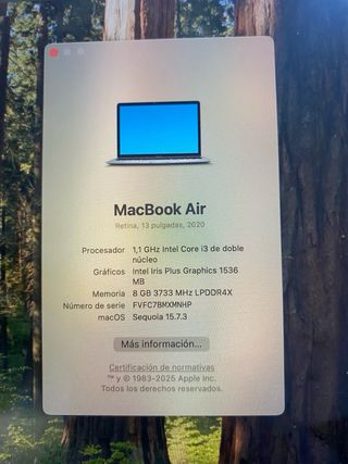 Macbook Air 2020 Plata