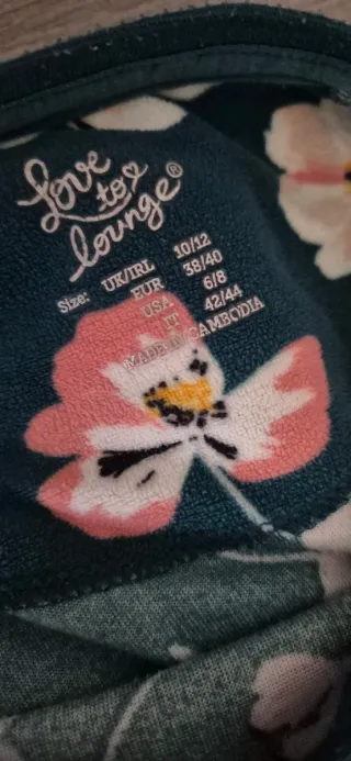 Conjunto pijama floral mujer