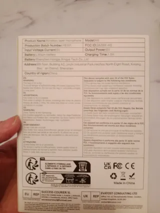 Micrófono Inalámbrico Yejata