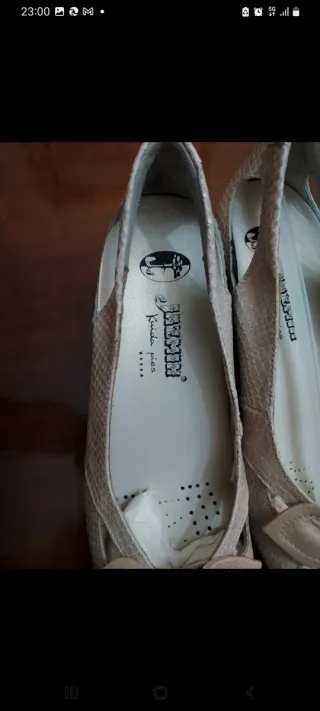 Zapatos Jazmin Kuida Pies Piel Beige