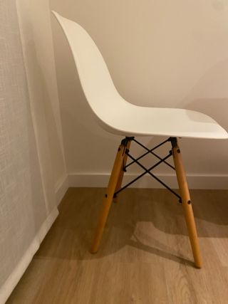 6 Sillas Nórdicas Blancas