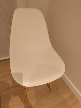 6 Sillas Nórdicas Blancas