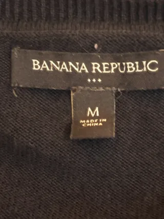 Jersey Banana Republic Negro Talla M