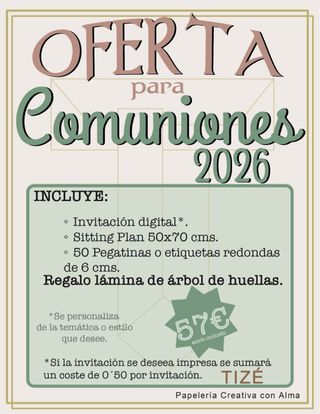 Oferta de comuniones
