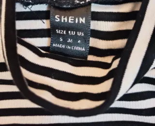 Jersey de rayas cuello alto mujer S