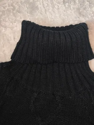 Jersey Poncho Mujer Talla M/L Negro