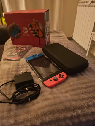 Nintendo Switch Blu/Rosso + Accessori