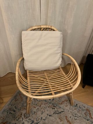 Silla Ratán Ikea Brobock Beige