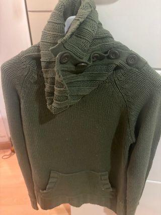 Jersey Bershka verde mujer