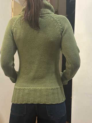 Jersey Bershka verde mujer