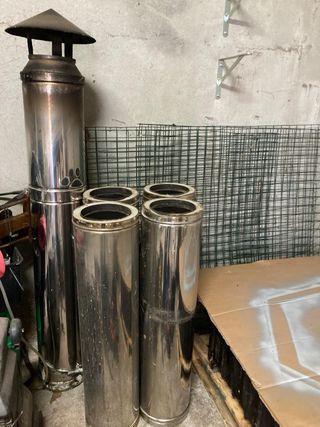 Caldera leña BaxiRoca P30 con Chimenea