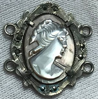 Medalla Plata Camafeo Francia s.XX + Regalo