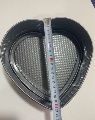 Molde para tarta corazón metal