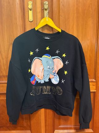 Sudadera Dumbo Bershka Negra