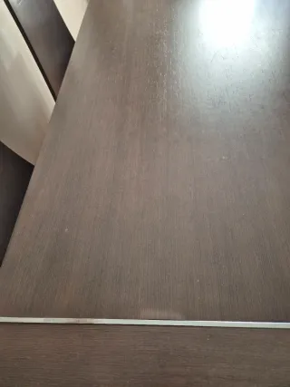 Mesa comedor extensible y 6 sillas (a tapizar)