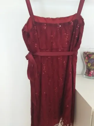 blusa premamá lentejuelas burdeos Talla 42