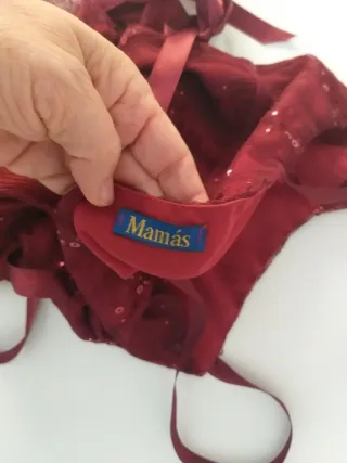 blusa premamá lentejuelas burdeos Talla 42