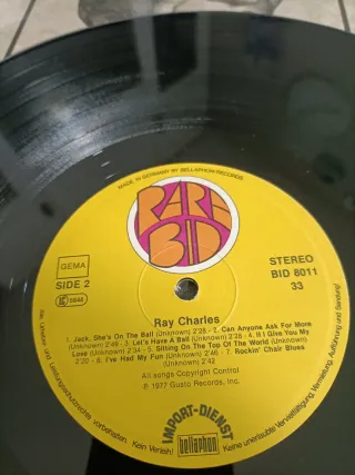 LP Ray Charles -  disco vinilo 14 hits 1977