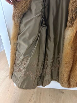 Abrigo de piel de zorro