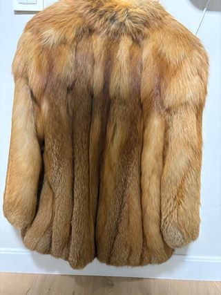 Abrigo de piel de zorro